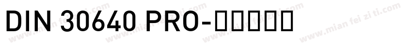 DIN 30640 PRO字体转换